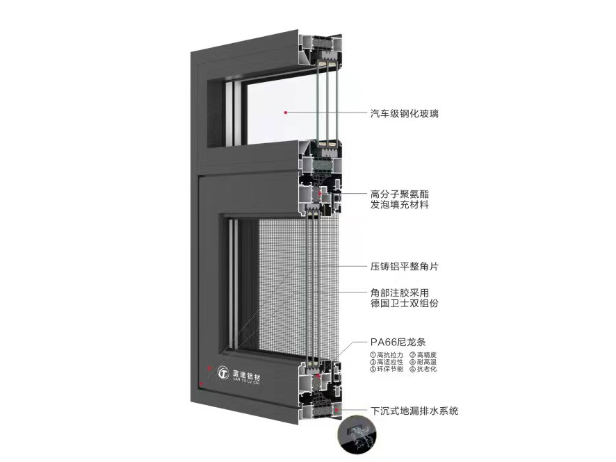LT-100平齐窗纱一体系列 (奢华)