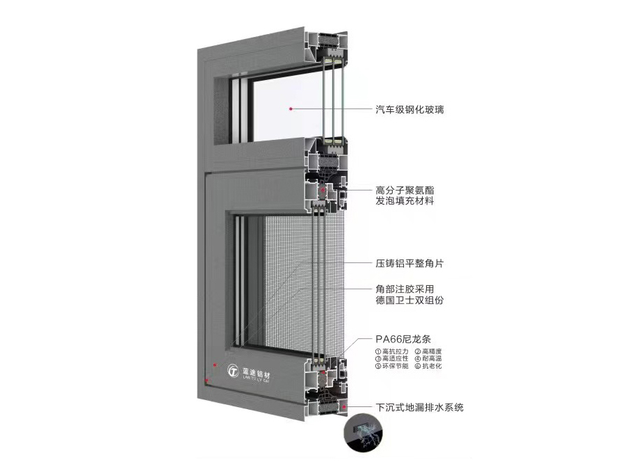 LT-100平齐窗纱一体系列(奢华)